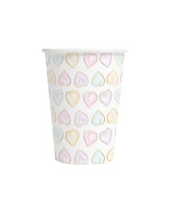Servetten Hartvorm Watercolor Heart