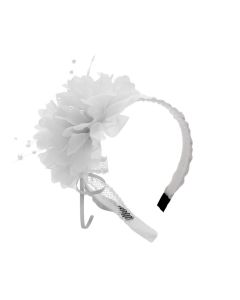 Diadeem Bloem Wit