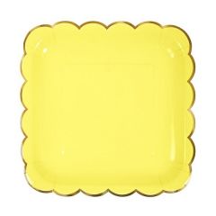 Dessert Bord 'Goldpastels' Geel