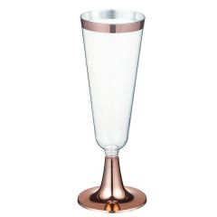 Champagne Glazen Metallic Rose Goud