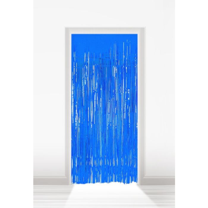 Deurgordijn Blauw
