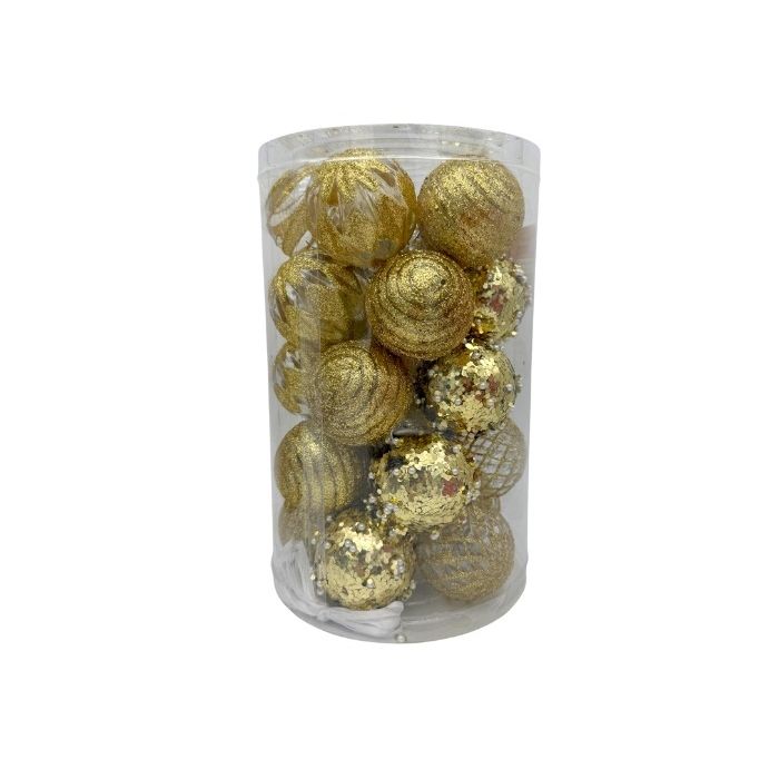 Luxe Kerstballen Goud 6cm