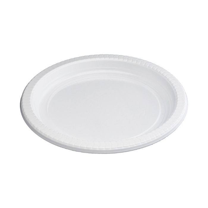 Diepe Plastic Borden Wit - 22cm (25 stuks)
