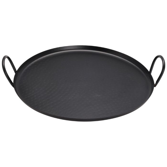 Dienblad Rond Zwart met handvatten