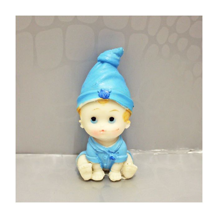 Babybeeld Zittend Blauw