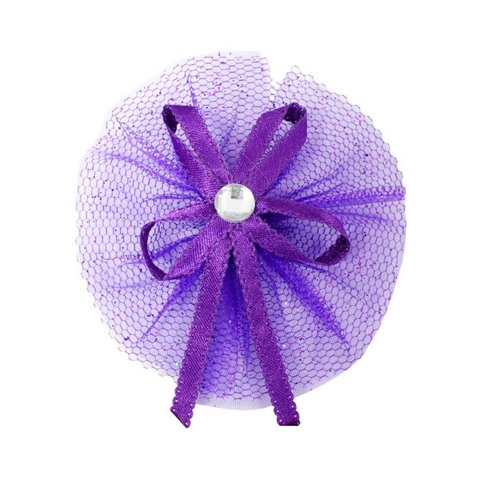 Deco Tule Strik Paars