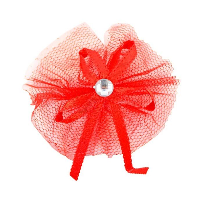 Deco Tule Strik Rood