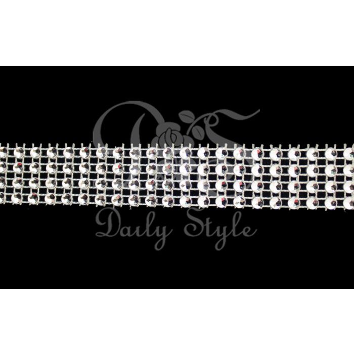 Sierband 4-Rij Zilver