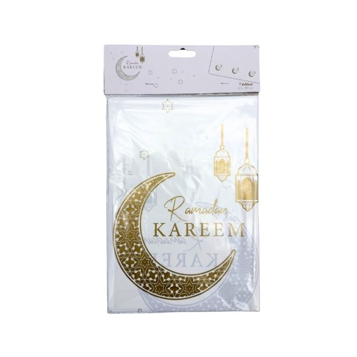 Tafelkleed Ramadan Kareem Wit & Goud