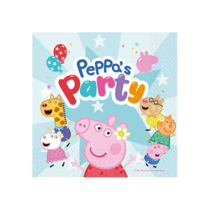 Servetten Peppa Pig - 33x33cm - 20 stuks