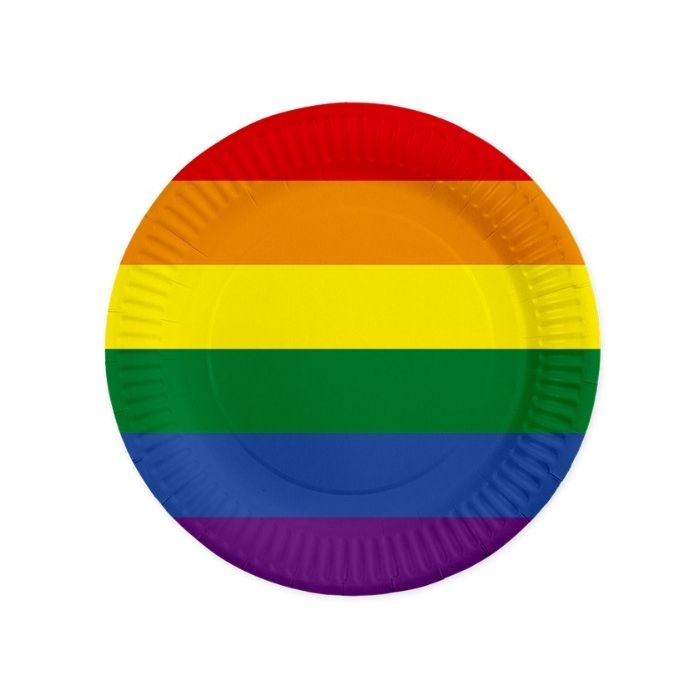 Papieren Borden Regenboog