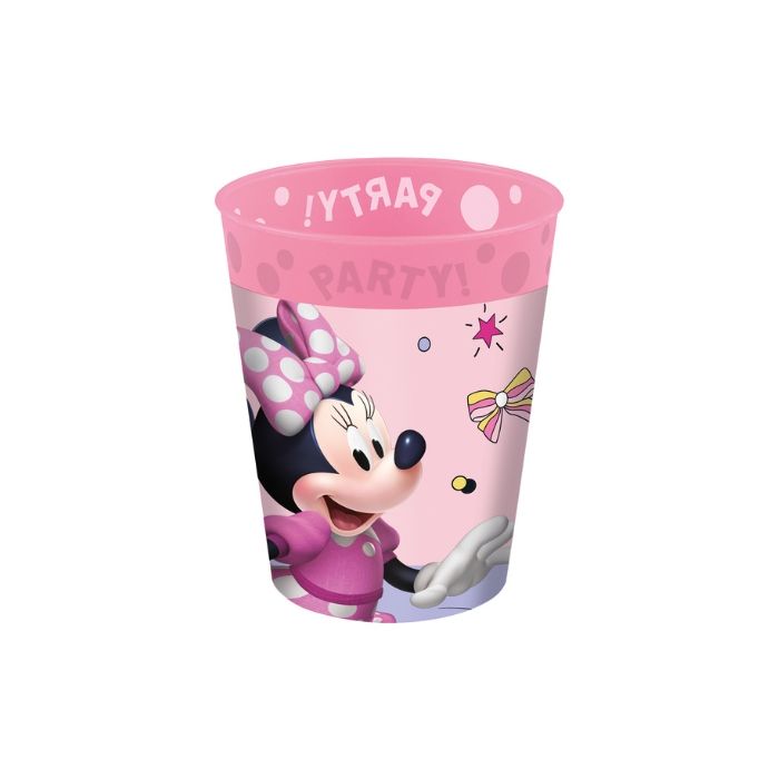 Herbruikbare Bekers Minnie Mouse 250ml (4st) - Perfect voor Feestjes!