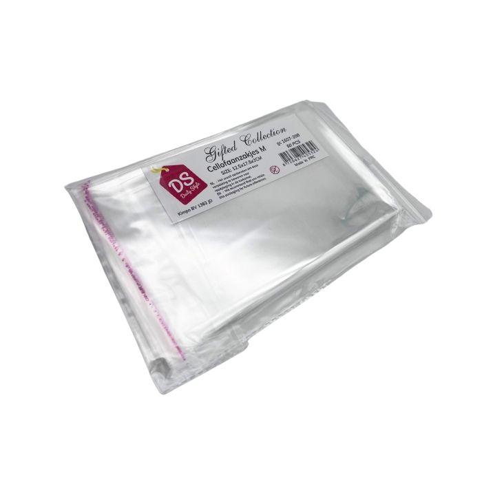 Cellofaan zakjes M 12,5x17,5cm