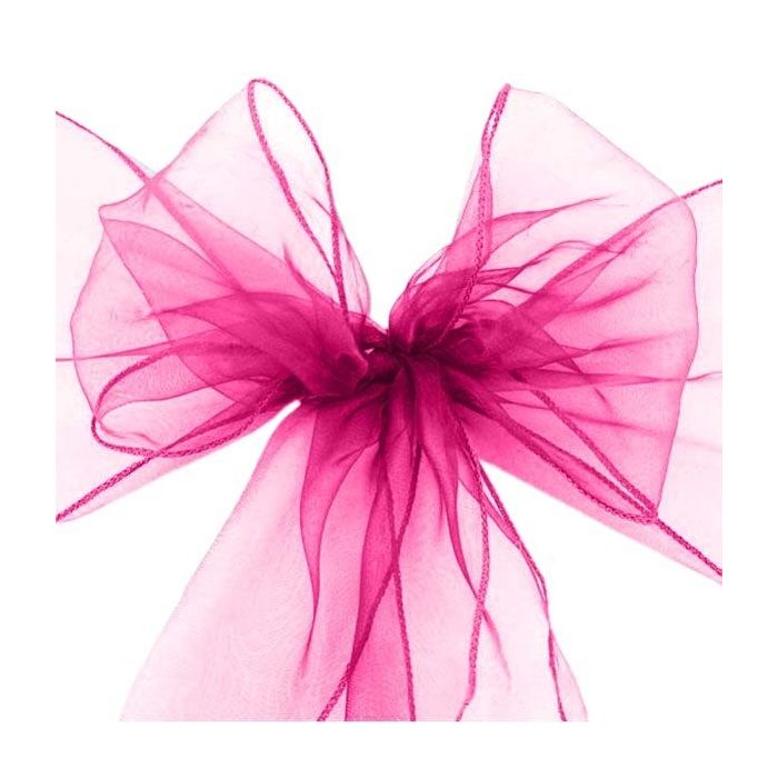 Stoel Sjerp Organza Fuchsia