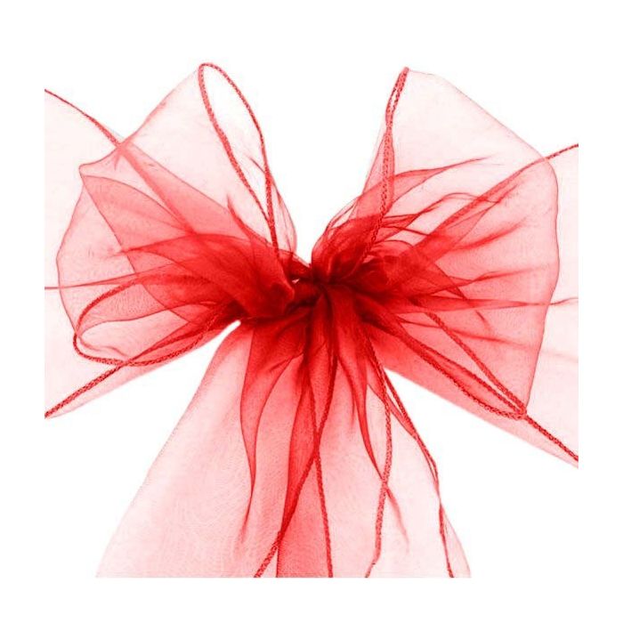 Stoel Sjerp Organza Rood