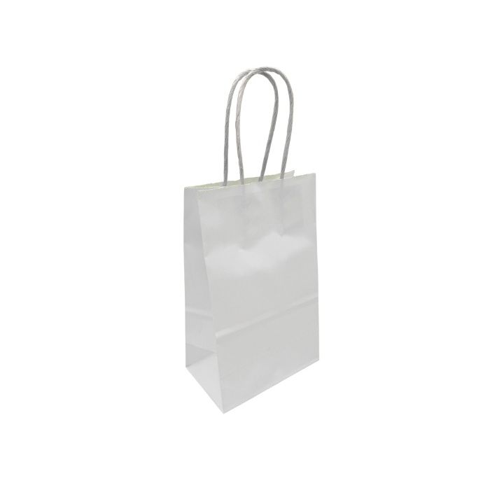 Papieren Tasjes Middel Wit