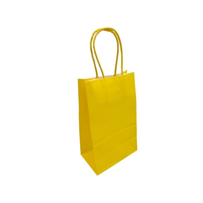 Papieren Tasjes Middel Geel