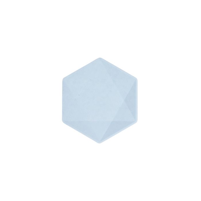 Bordjes Hexagon Klein Blauw 