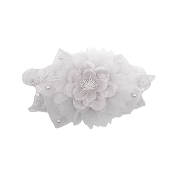 Haarband Bloem Wit