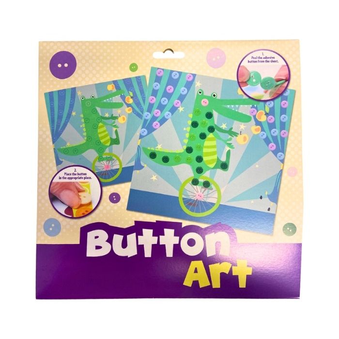 Button Art Krokodil