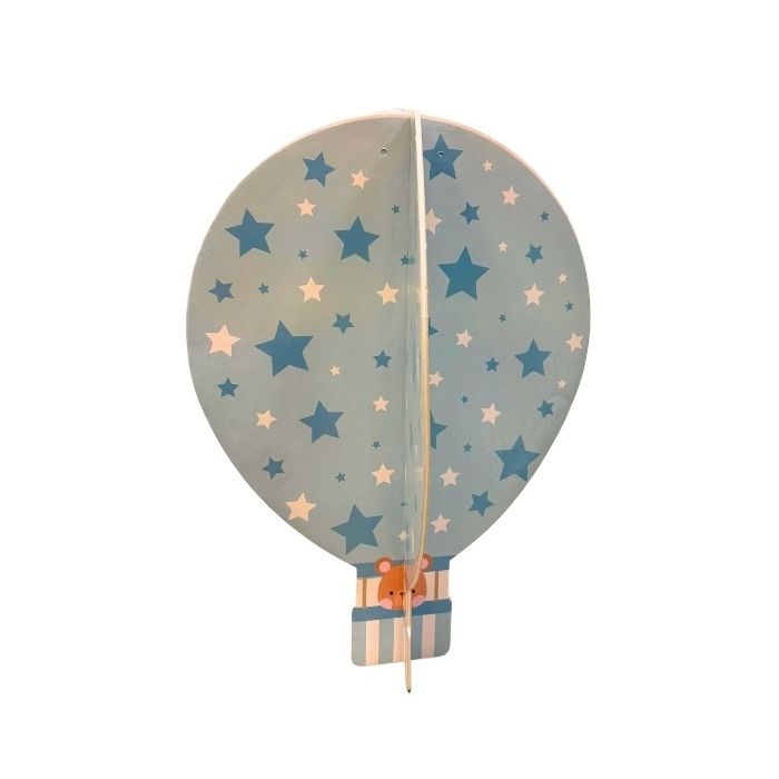 Luchtballon Blauw Foamdeco - 57 cm