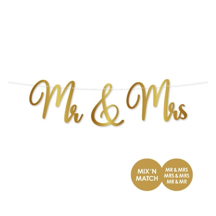 Letterslinger Mr & Mrs Goud Mix & Match