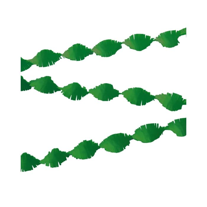 Crepe Guirlande Donkergroen - 24 meter