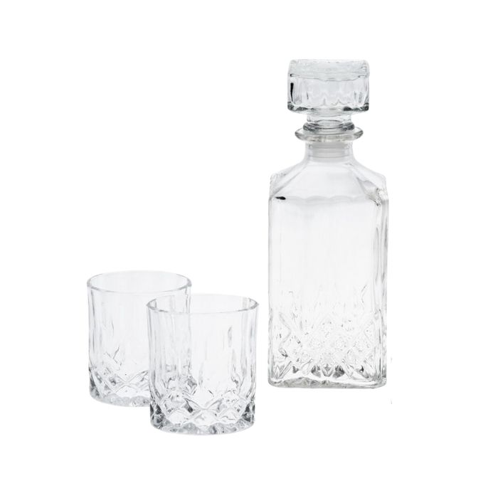 Lowenthal Whiskey Karaf Set (900ml) met 2 Glazen (280ml): Luxe en Elegantie in Één