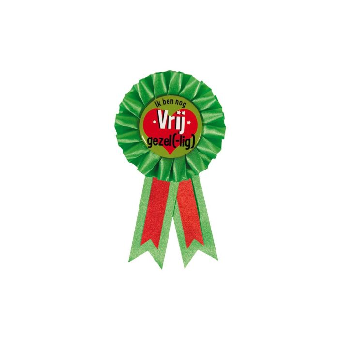 Rozet Vrijgezel Groen