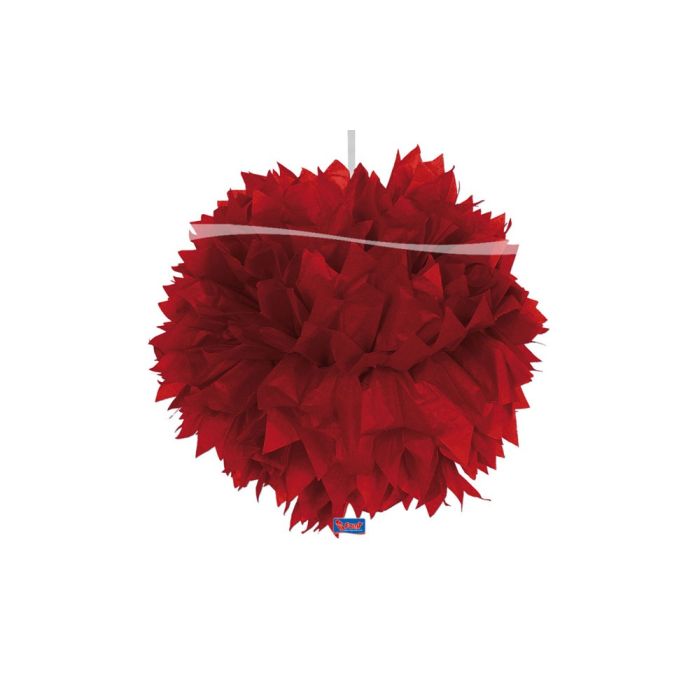 Pompom 48cm Rood