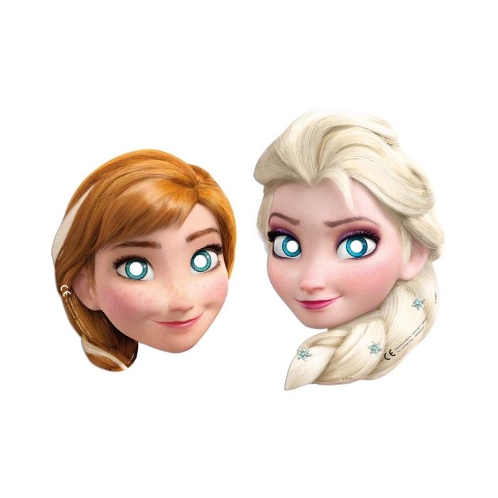 Maskers Frozen - 6 stuks | Het perfecte accent voor elk Frozen-feestje!
