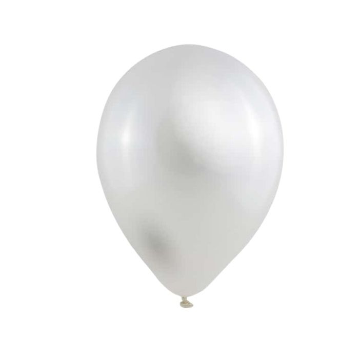 Metallic Ballonnen Wit