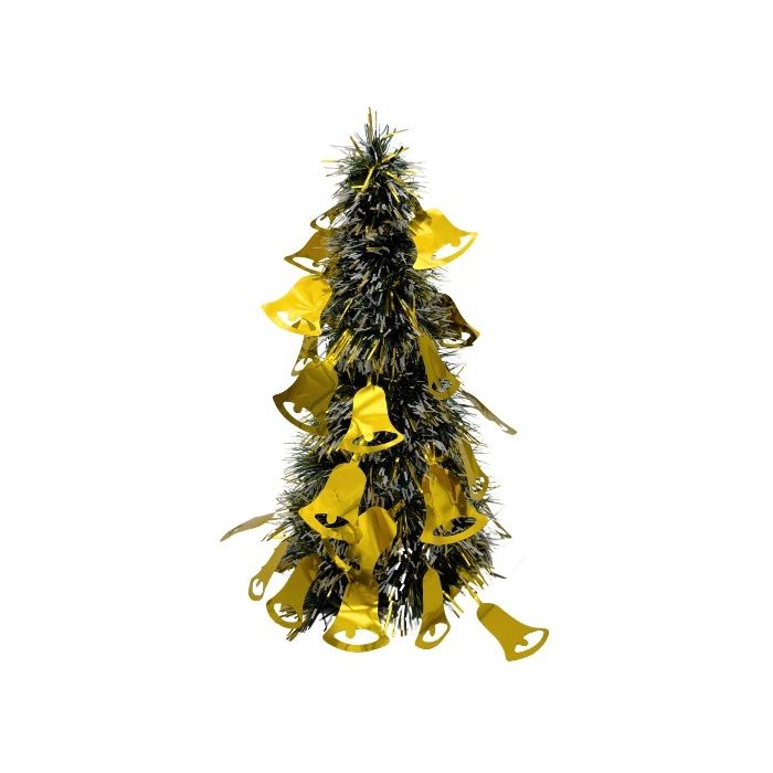 Mini Kerstboom Groen & Goud - 25cm