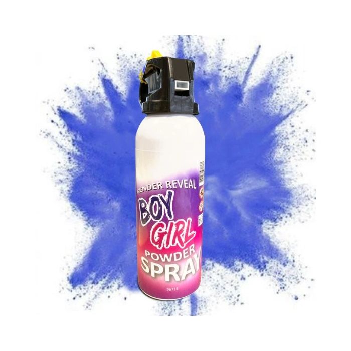Gender Reveal Powder Spray - Blauw