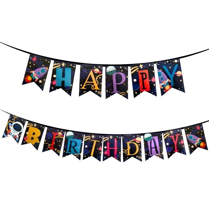 Slinger Happy Birthday Space – Voor een feest dat buiten deze wereld is!