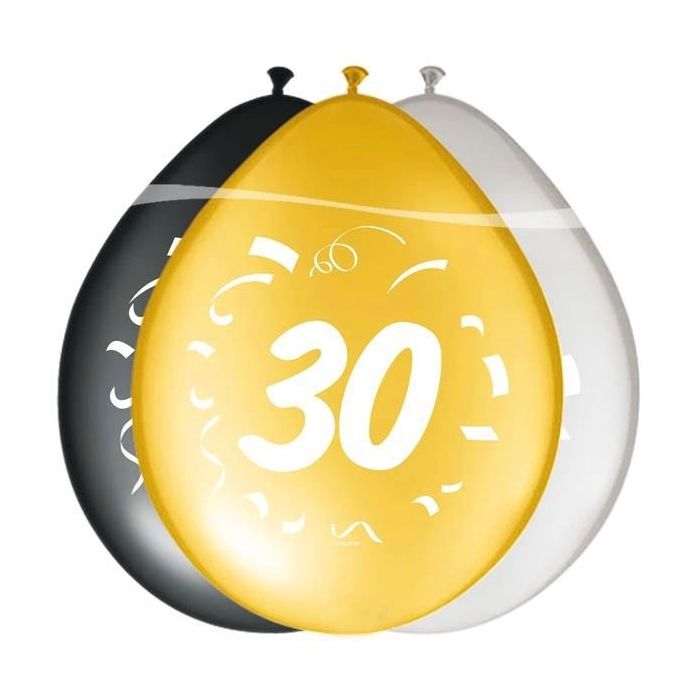 Metallic Ballonnen 30 jaar