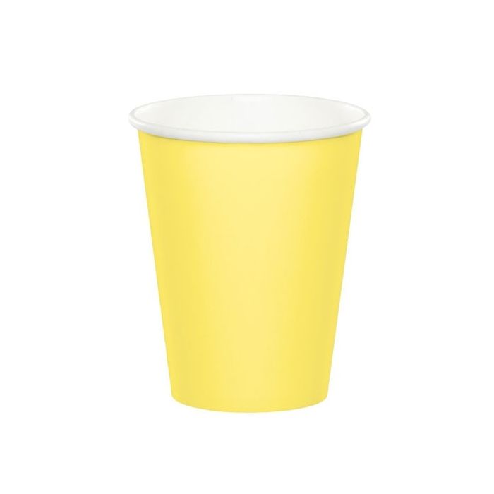 Kartonnen Beker Geel