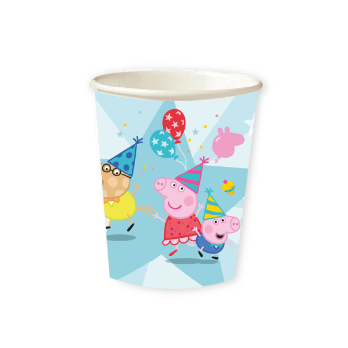 Peppa Pig Bekers - 250ml - Set van 8