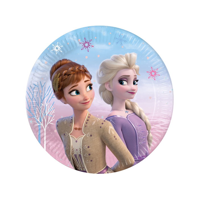Papieren bordjes Frozen 2 - 20cm 