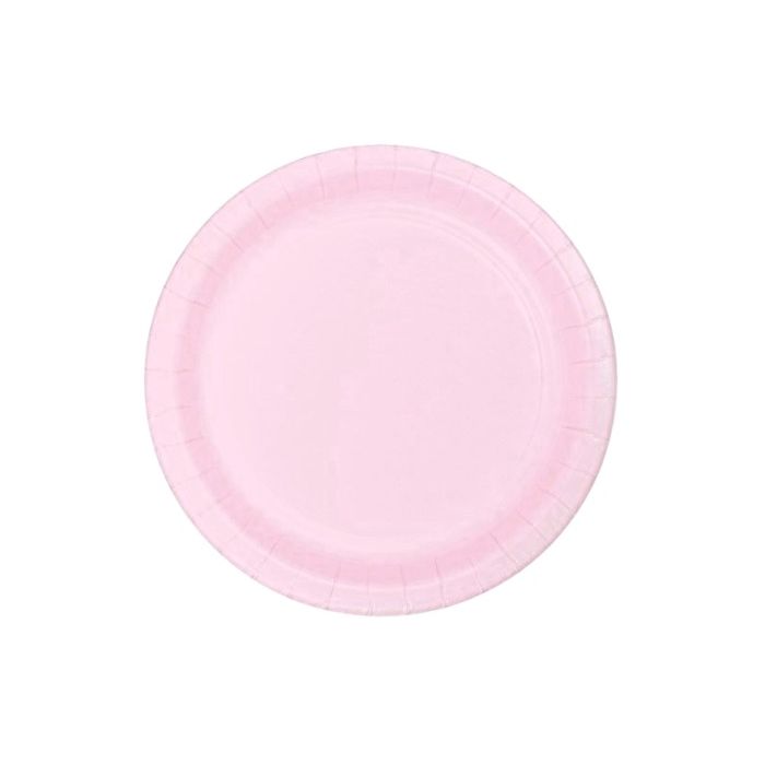 Kartonnen Bordjes Roze 18cm
