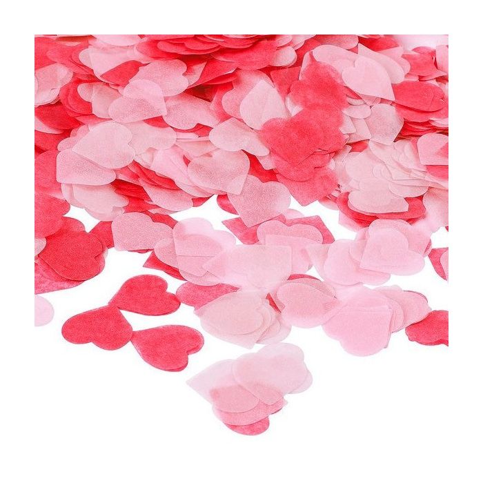 Zijdevloei Confetti Hartjes (10gr)