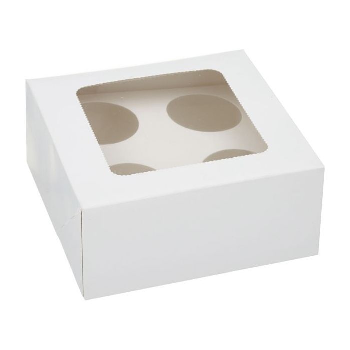 Cupcake Box 4 Wit 