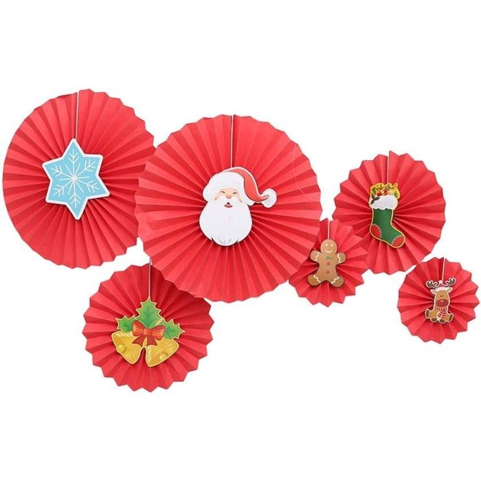 Deco Waaiers Kerst - Feestelijke Decoratie