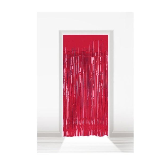 Deurgordijn Rood - 1x2 meter