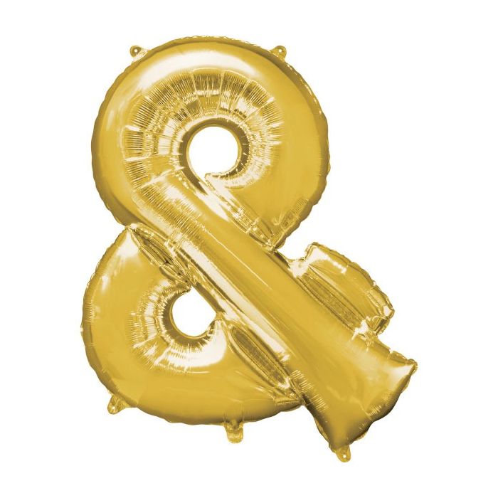 Folie Ballon & Goud 40cm