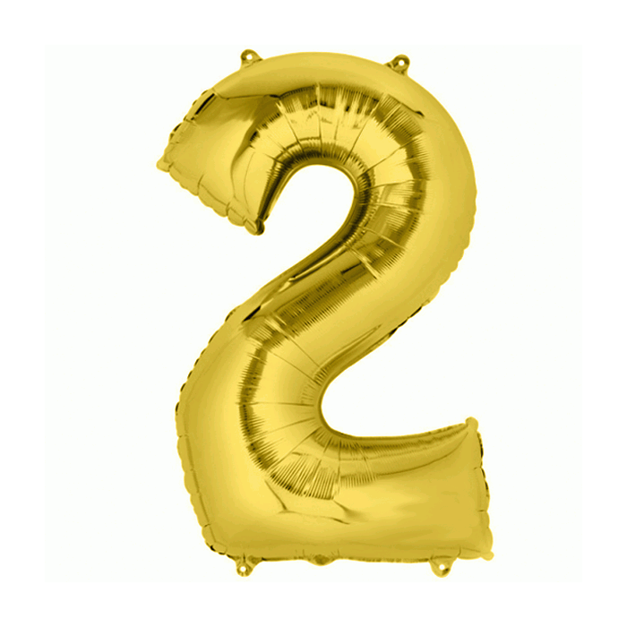 Folie Ballon 2 Goud XL