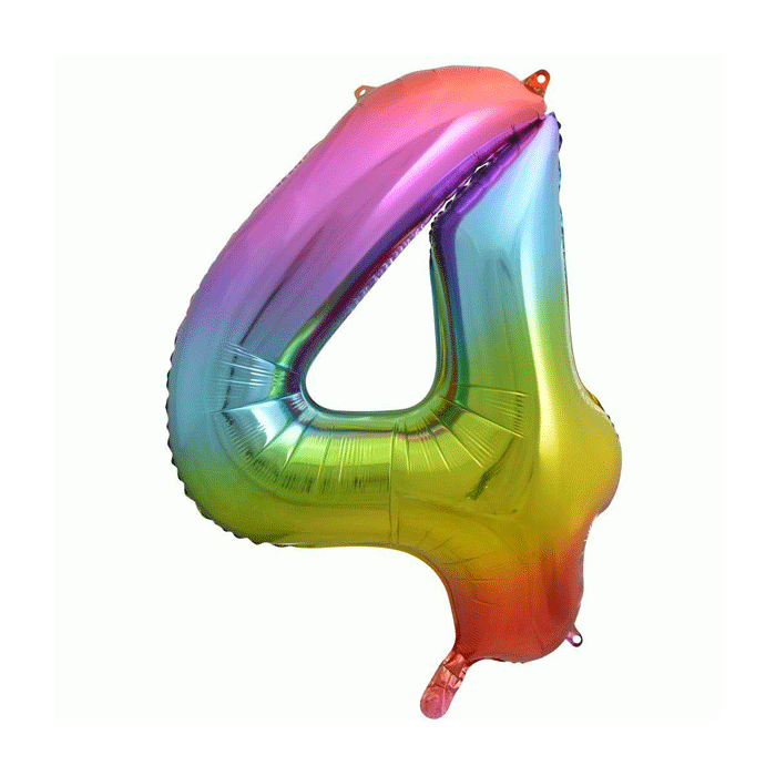 Folieballon 4 Regenboog XL 