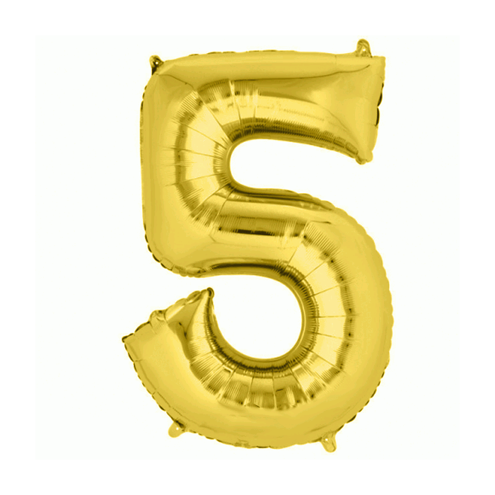 Folie Ballon 5 Goud XL