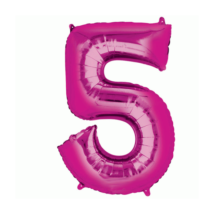 Folie Ballon 5 Roze XL