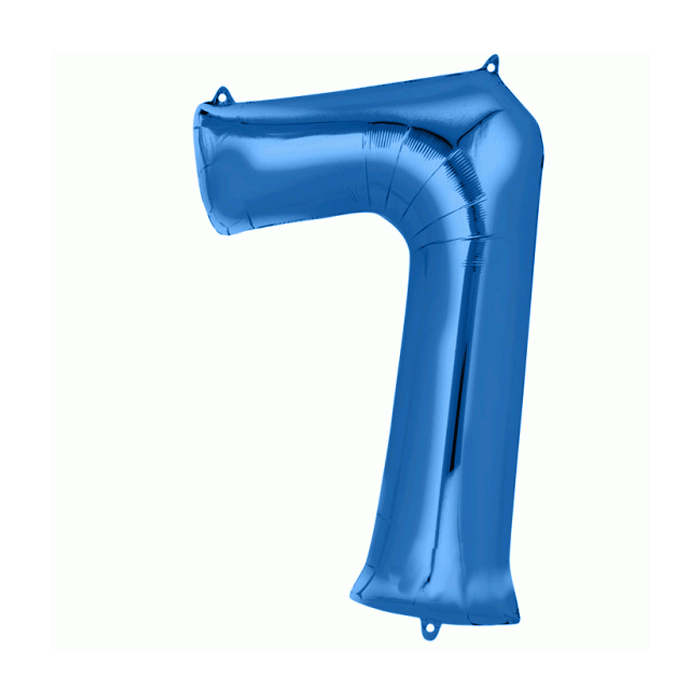Folie Ballon 7 Blauw XL